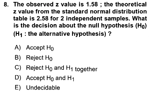 Statistics 2 2021-2022 Yaz Okulu Sınavı - 8. soru