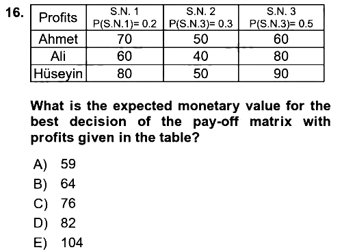 Statistics 2 2024-2025 Yaz Okulu Sınavı - 16. soru