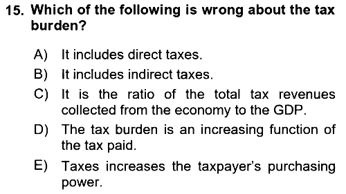 Turkish Economy 2024-2025 Dönem Sonu Sınavı - 15. soru
