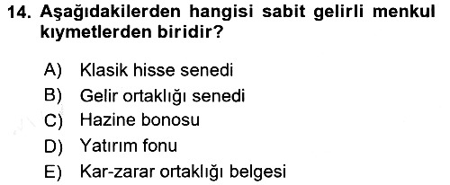 Günümüz Fıkıh Problemleri 2017-2018 3 Ders Sınavı - 14. soru