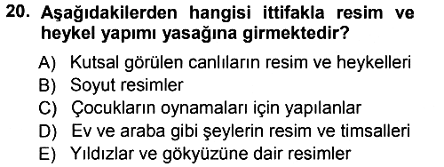 Günümüz Fıkıh Problemleri 2012-2013 Ara Sınav - 20. soru