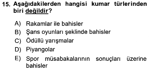 Günümüz Fıkıh Problemleri 2016-2017 Ara Sınav - 15. soru