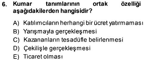 Günümüz Fıkıh Problemleri 2013-2014 Dönem Sonu Sınavı - 6. soru
