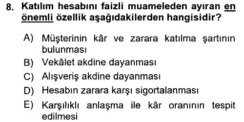 Günümüz Fıkıh Problemleri 2016-2017 Dönem Sonu Sınavı - 8. soru