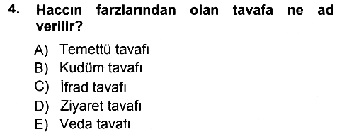 Günümüz Fıkıh Problemleri 2013-2014 Tek Ders Sınavı - 4. soru