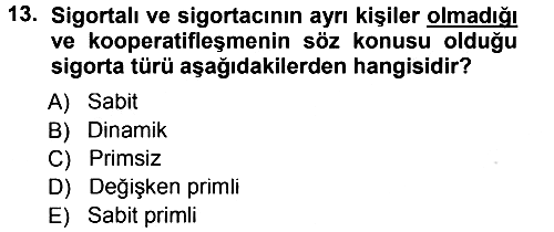 Günümüz Fıkıh Problemleri 2014-2015 Tek Ders Sınavı - 13. soru