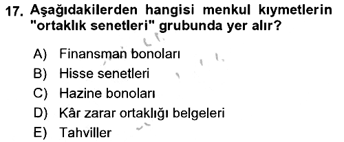 Günümüz Fıkıh Problemleri 2018-2019 Yaz Okulu Sınavı - 17. soru