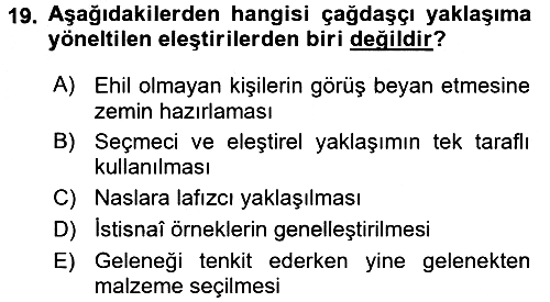 Hadis 2016-2017 3 Ders Sınavı - 19. soru
