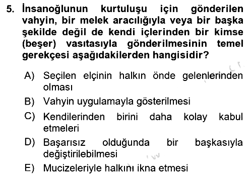 Hadis 2023-2024 Ara Sınav - 5. soru