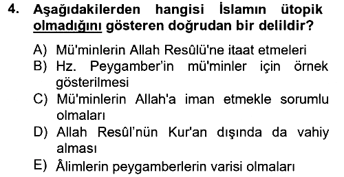 Hadis 2012-2013 Dönem Sonu Sınavı - 4. soru
