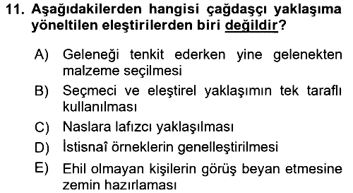 Hadis 2015-2016 Dönem Sonu Sınavı - 11. soru