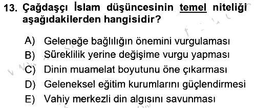 Hadis 2025-2026 Dönem Sonu Sınavı - 13. soru