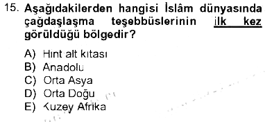 Hadis 2012-2013 Tek Ders Sınavı - 15. soru