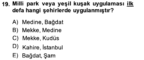 İslam Ahlak Esasları 2014-2015 Tek Ders Sınavı - 19. soru