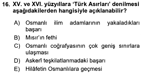 İslam Kurumları ve Medeniyeti 2023-2024 Ara Sınav - 16. soru