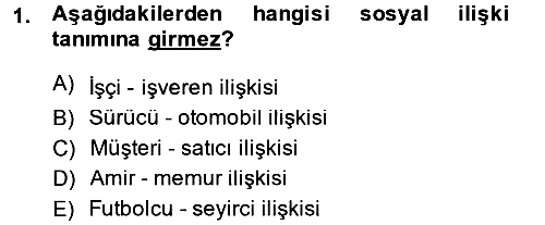 İslam Kurumları ve Medeniyeti 2013-2014 Dönem Sonu Sınavı - 1. soru