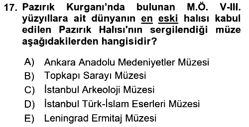 İslam Sanatları Tarihi 2024-2025 Dönem Sonu Sınavı - 17. soru