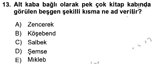 İslam Sanatları Tarihi 2018-2019 Yaz Okulu Sınavı - 13. soru