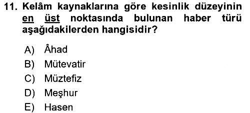 Kelam´a Giriş 2017-2018 3 Ders Sınavı - 11. soru
