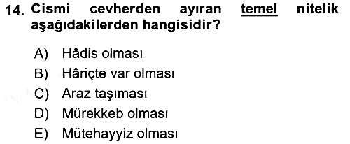Kelam´a Giriş 2017-2018 3 Ders Sınavı - 14. soru
