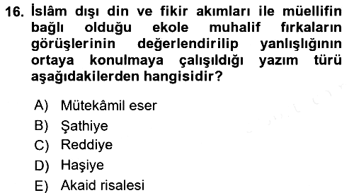 Kelam´a Giriş 2017-2018 3 Ders Sınavı - 16. soru