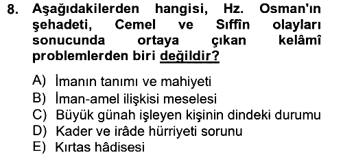 Kelam´a Giriş 2012-2013 Ara Sınav - 8. soru