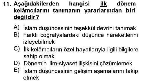 Kelam´a Giriş 2012-2013 Ara Sınav - 11. soru