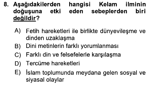 Kelam´a Giriş 2021-2022 Ara Sınav - 8. soru