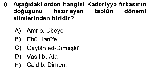 Kelam´a Giriş 2021-2022 Ara Sınav - 9. soru