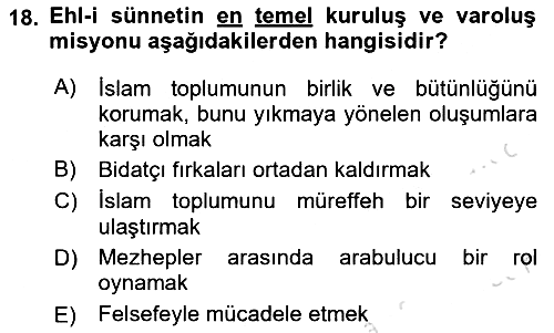 Kelam´a Giriş 2023-2024 Ara Sınav - 18. soru