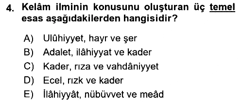Kelam´a Giriş 2024-2025 Ara Sınav - 4. soru