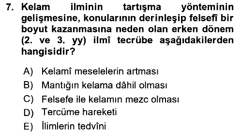 Kelam´a Giriş 2025-2026 Ara Sınav - 7. soru