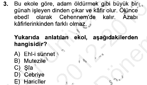 Kelam´a Giriş 2012-2013 Dönem Sonu Sınavı - 3. soru