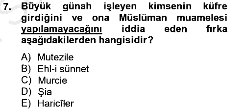 Kelam´a Giriş 2012-2013 Dönem Sonu Sınavı - 7. soru