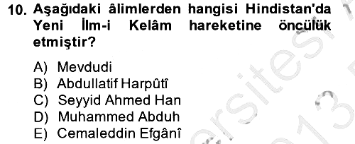 Kelam´a Giriş 2012-2013 Dönem Sonu Sınavı - 10. soru