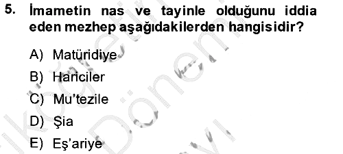 Kelam´a Giriş 2013-2014 Dönem Sonu Sınavı - 5. soru
