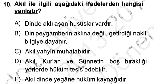 Kelam´a Giriş 2013-2014 Dönem Sonu Sınavı - 10. soru