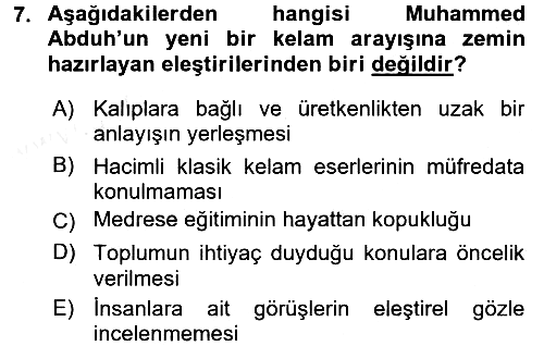 Kelam´a Giriş 2017-2018 Dönem Sonu Sınavı - 7. soru