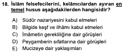 Kelam´a Giriş 2017-2018 Dönem Sonu Sınavı - 18. soru