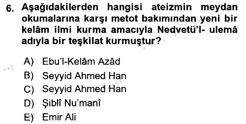 Kelam´a Giriş 2021-2022 Dönem Sonu Sınavı - 6. soru