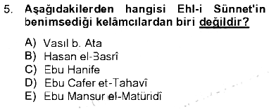 Kelam´a Giriş 2012-2013 Tek Ders Sınavı - 5. soru