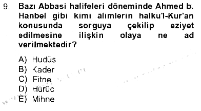 Kelam´a Giriş 2012-2013 Tek Ders Sınavı - 9. soru