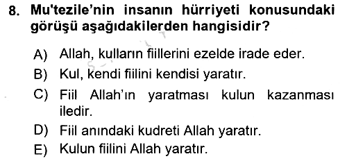 Kelam´a Giriş 2021-2022 Yaz Okulu Sınavı - 8. soru