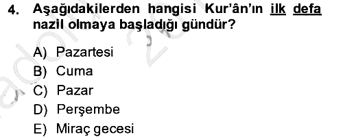 Tefsir Tarihi ve Usulü 2013-2014 Ara Sınav - 4. soru