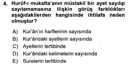 Tefsir Tarihi ve Usulü 2015-2016 Ara Sınav - 4. soru