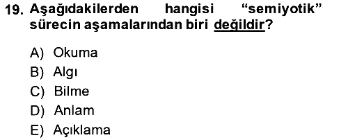 Tefsir Tarihi ve Usulü 2013-2014 Dönem Sonu Sınavı - 19. soru