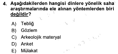 Yaşayan Dünya Dinleri 2021-2022 Ara Sınav - 4. soru