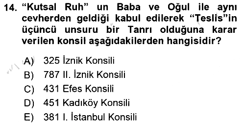 Yaşayan Dünya Dinleri 2025-2026 Yaz Okulu Sınavı - 14. soru