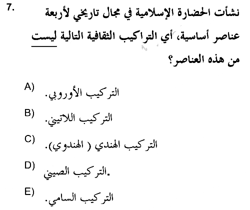 Islam Kurumlari ve Medeniyeti 2021-2022 Ara Sınav - 7. soru
