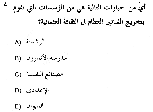 İslam Sanatları Tarihi 2018-2019 Ara Sınav - 4. soru